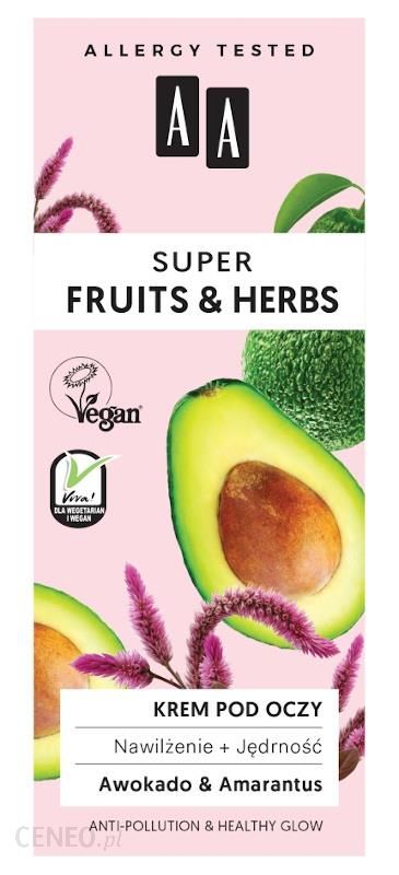 AA Super Fruit & Herbs Nawilżenie + Jędrność krem pod oczy 15 ml