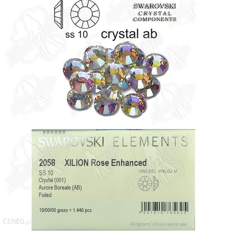 Allepaznokcie Cyrkonie swarovski ss 10 crystal ab 1440 szt.