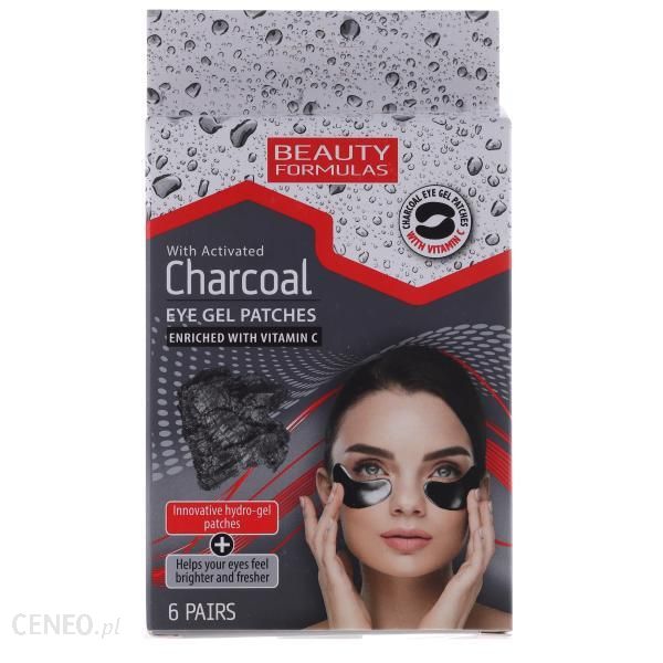 Beauty Formulas Charcoal Żelowe Płatki pod oczy z aktywnym węglem 6szt