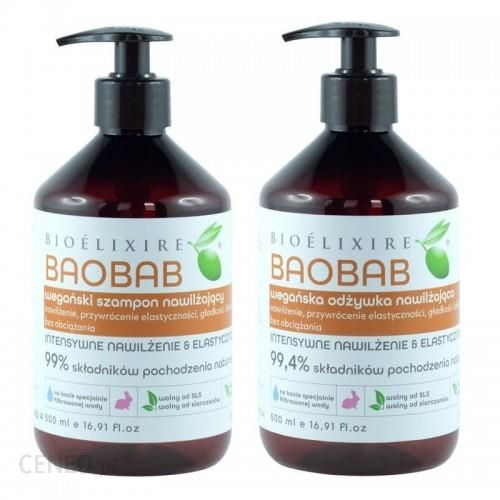 Bioelixire Baobab Szampon + Odżywka Nawilża 2X500ml