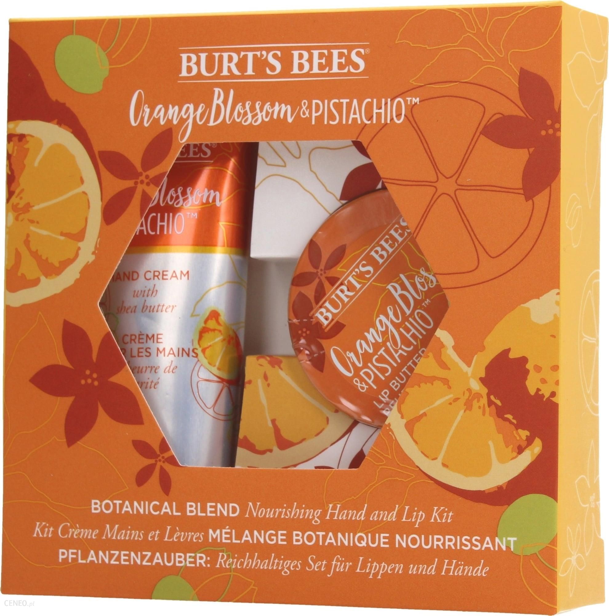 Burt's Bees Nourishing Hand & Lip Kit zestaw kosmetyków Orange Blossom & Pistachio