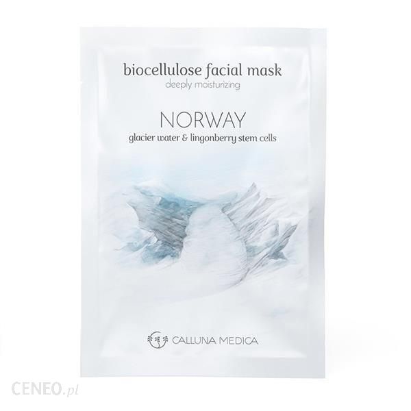 Calluna Medica Norway Deeply Moisturizing Biocellulose Facial Mask głęboko nawilżająca maseczka w płachcie z biocelulozy 12ml