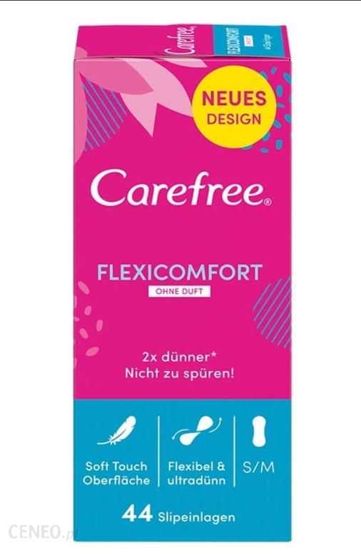 Carefree Wkładki Higieniczne Flexi Comfort 44Szt.