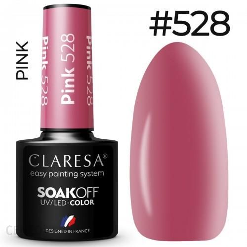 Claresa pink 528 kolorowy lakier hybrydowy 5g