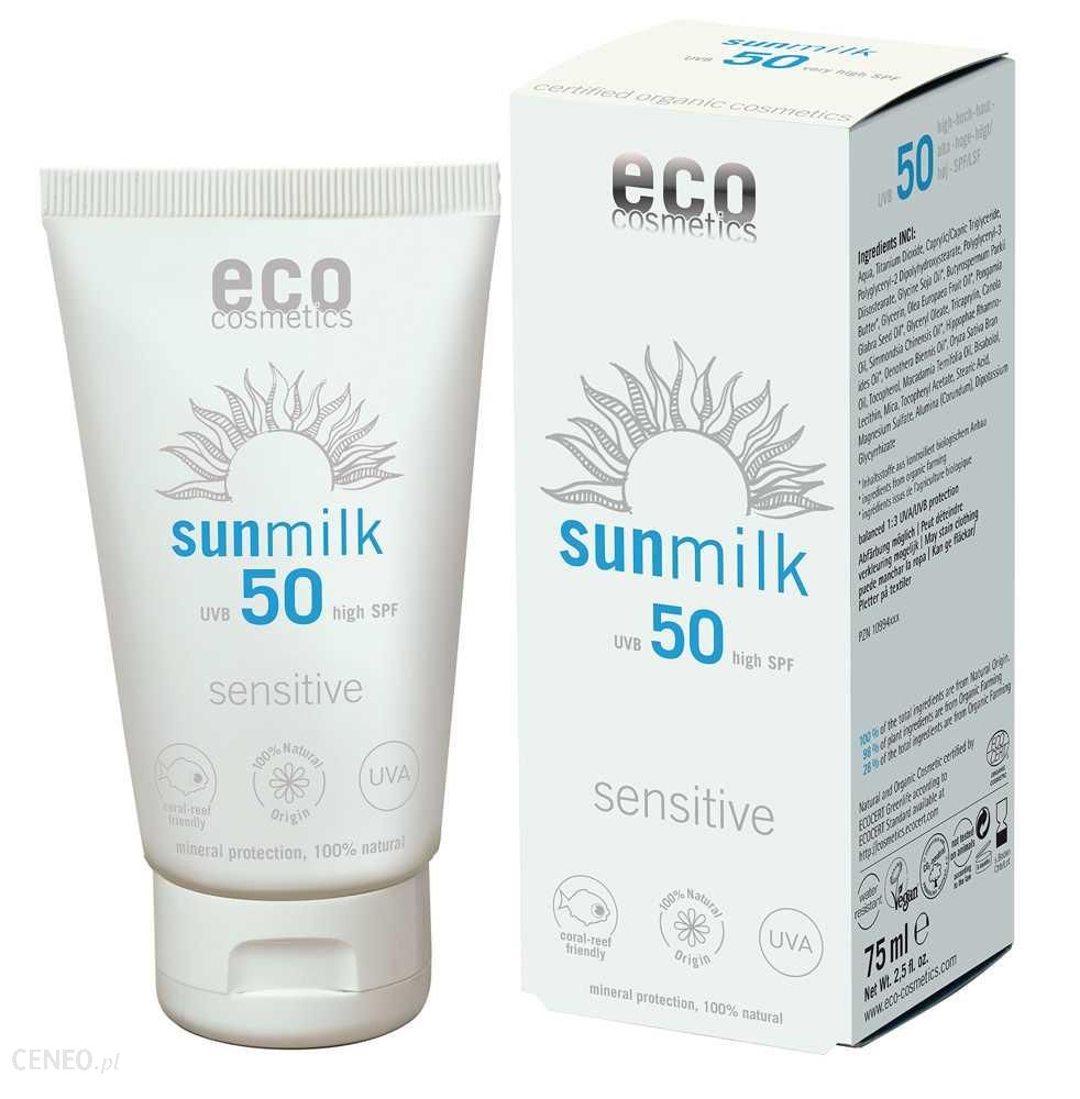 Eco Cosmetics mleczko Na Słońce Spf50 Sensitive Z Granatem I Maliną 75ml