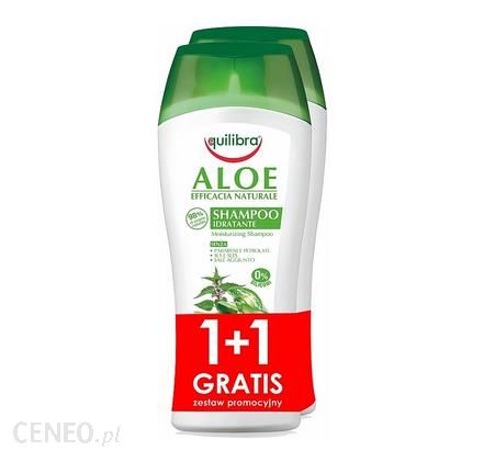 Equilibra Naturalnie nawilżający szampon aloesowy dwu-pak 2x250 ml
