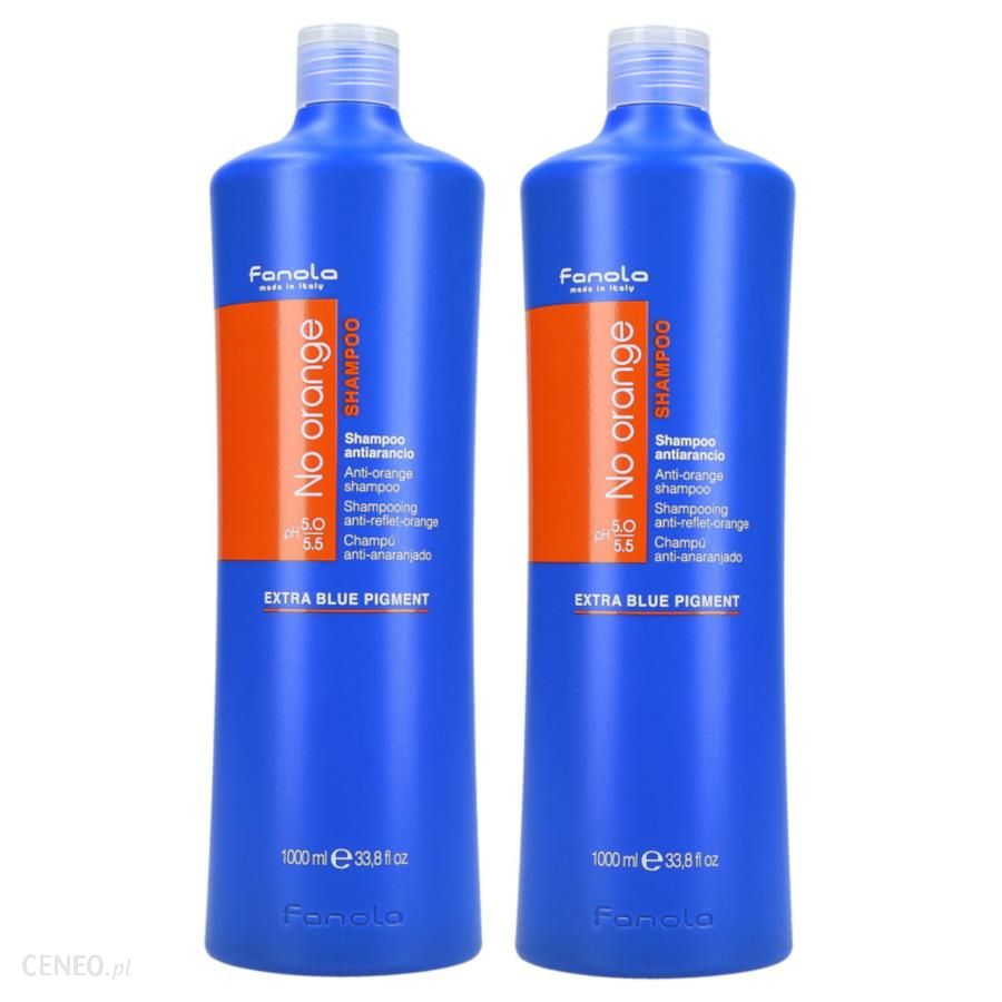 Fanola No Orange Zestaw neutralizujący ciepłe odcienie na ciemnych włosach szampon 2x1000ml