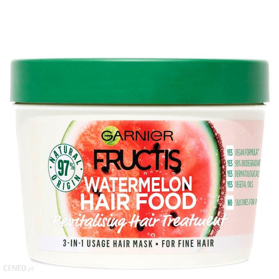 Garnier Fructis Hair Food Mask Watermelon Maska do włosów 390 ml