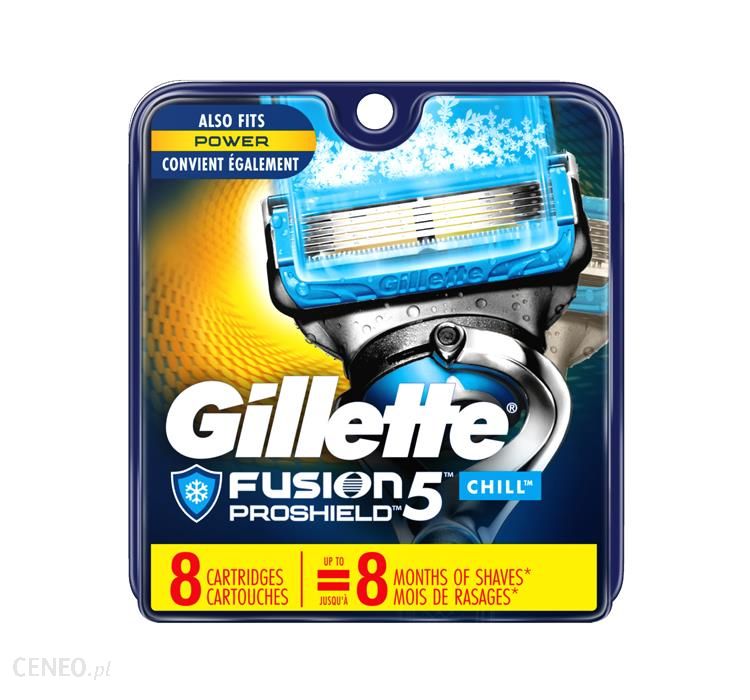 Gillette Fusion 5 Proshield Chill Razor Wkłady Do Maszynki 8 Szt