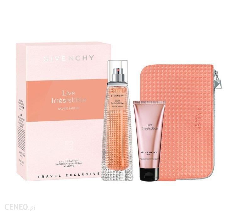 Givenchy Live Irresistible Woda Perfumowana Spray 75Ml + Krem Kosmetyczka