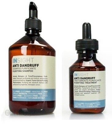 Insight Anti Dandruff Shampoo Treatment Szampon Lotion Przeciwłupieżowy z Organicznymi Ekstraktami z Rozmarynu Szałwii i Tymianku 400ml 100ml