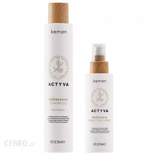 kemon Actyva Bellessere aksamitny zestaw do włosów i ciała szampon 250ml + odżywka 125ml