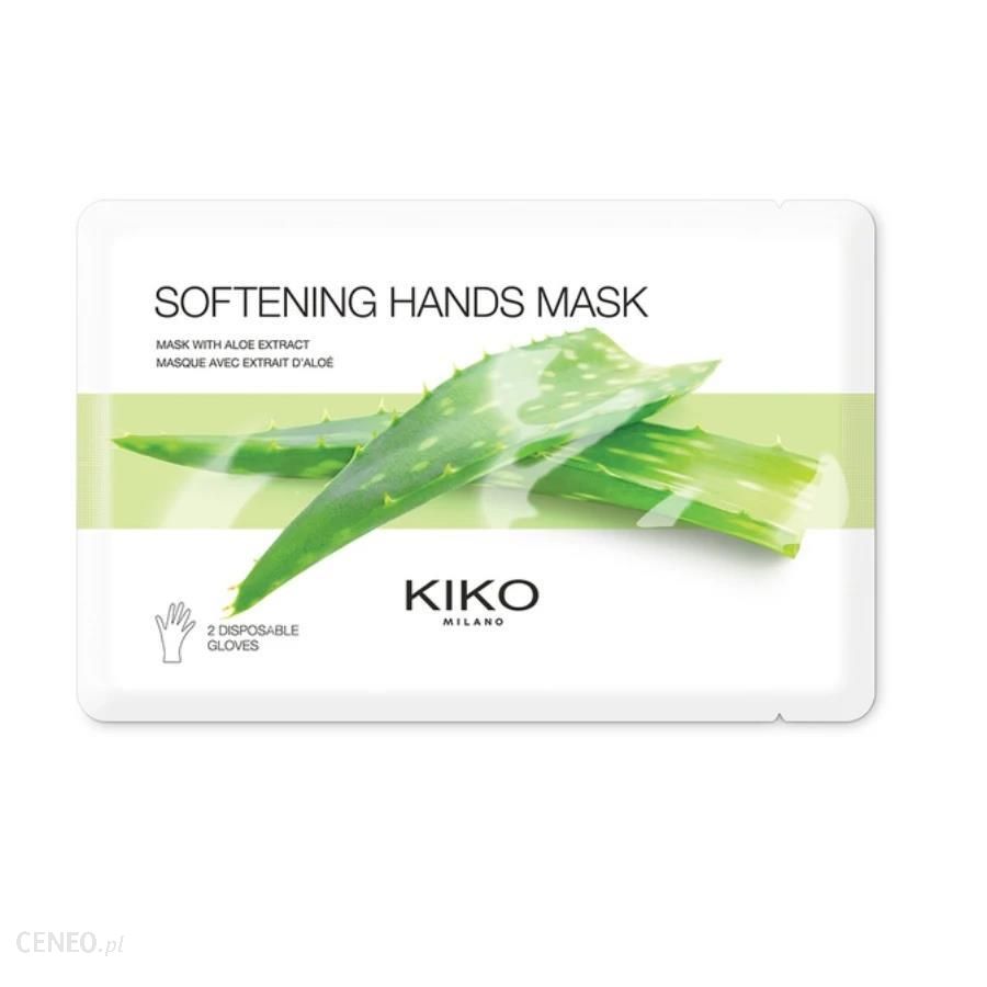 Kiko Milano Softening Hands Mask Materiałowe Maski Na Dłonie I Paznokcie Z Wyciągiem Z Aloesu 1 Para