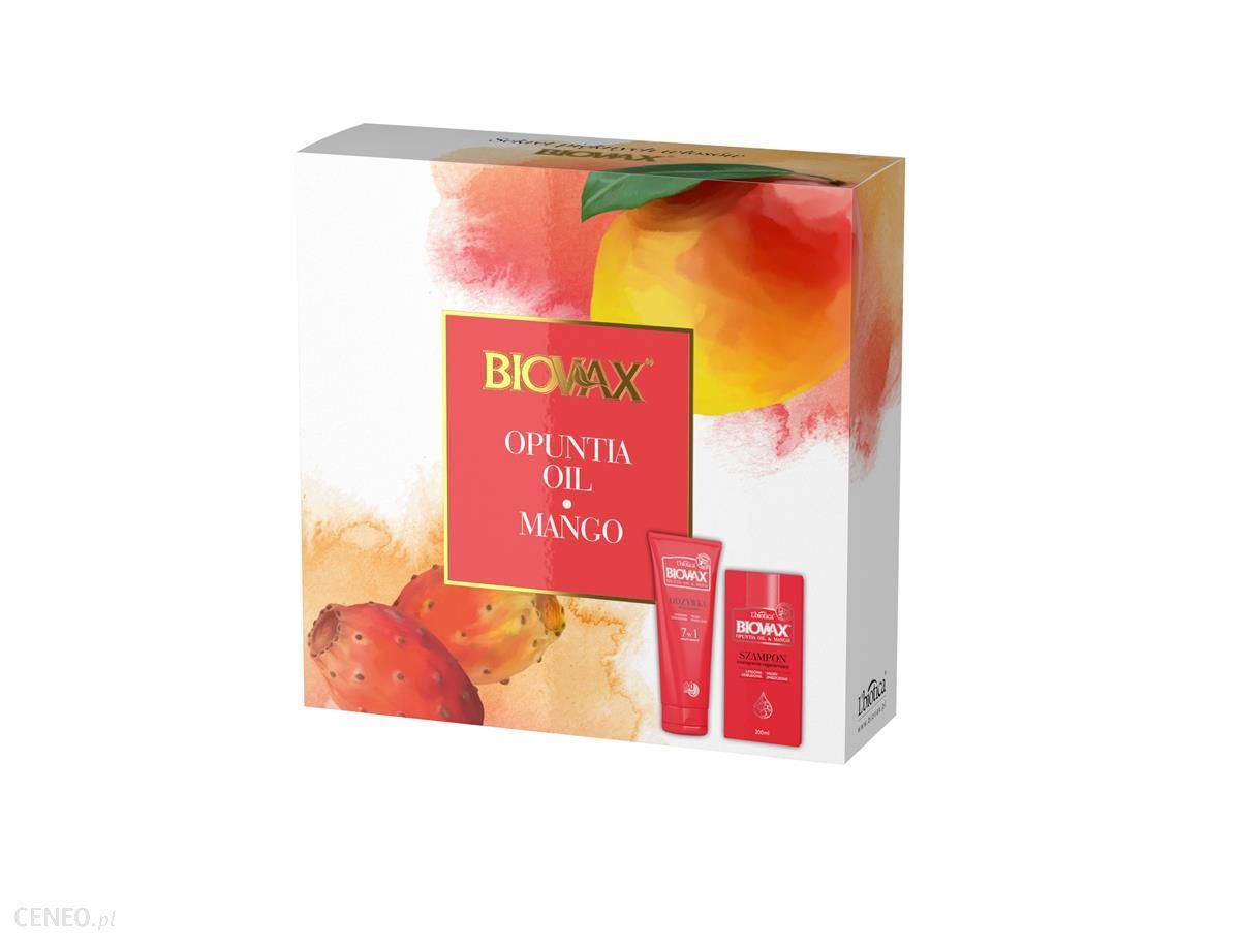 L'Biotica Biovax Odżywka Olej Z Opuncji I Mango 200ml + Szampon 200ml + Maska 20ml