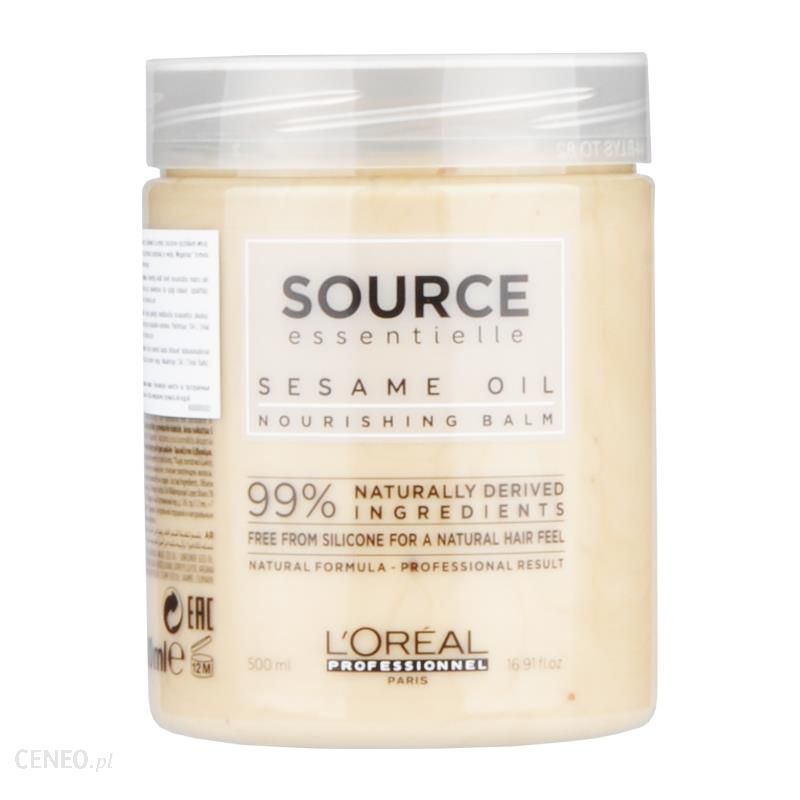 L'Oreal Source Essentielle Nourishing balm- naturalna maska dla włosów suchych 500ml