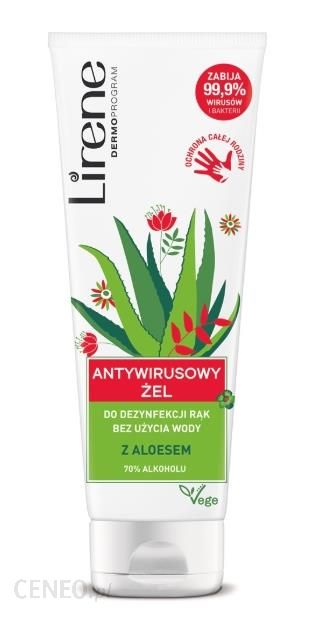 Lirene Antywirusowy Żel Do Dezynfekcji Rąk Z Aloesem 250Ml