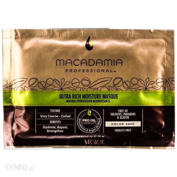 Macadamia Professional Ultra Rich Nawilżająca Maska Do Włosów 30ml