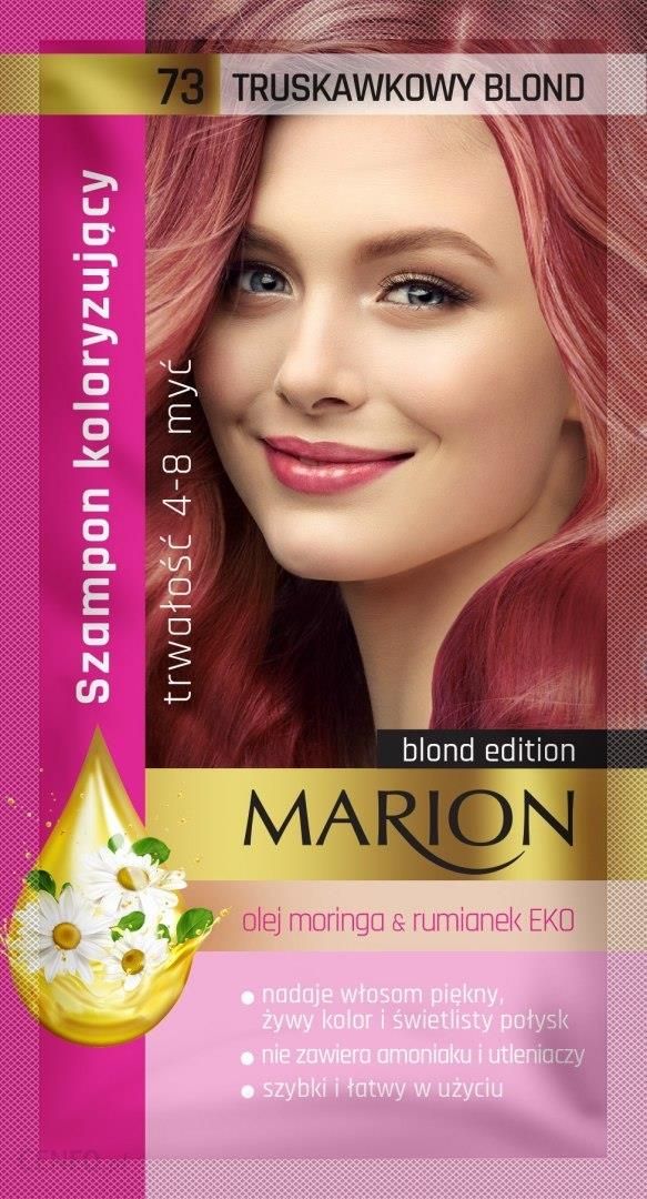 MARION Szampon kolor 4-8 myć 73 Truskawkowy blond