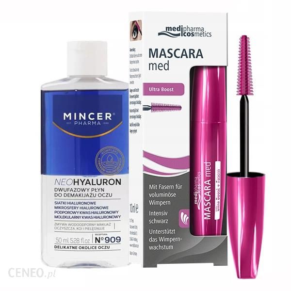 Natur Produkt Mascara Med Ultra Boost Tusz Do Rzęs 10Ml + Płyn Micelarny Do Demakijażu Oczu 50Ml