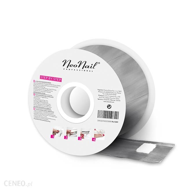 NEONAIL Foil Nail Wraps Do Sciagania Hybryd 250 szt
