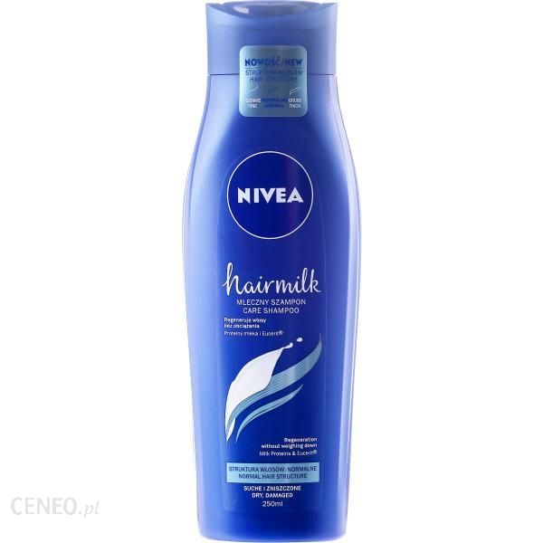 Nivea Hair Milk Szampon Mleczny do Włosów Normalnych Suchych I Zniszczonych 250ml