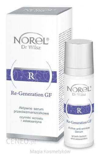 NOREL Dr Wilsz Re-Generation GF Aktywne serum przeciwzmarszczkowe czynniki wzrostu i astaksantyna 30ml