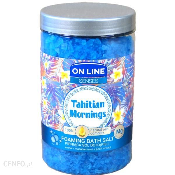 On Line Senses Pieniąca Sól do kąpieli Tahitian Mornings 480ml