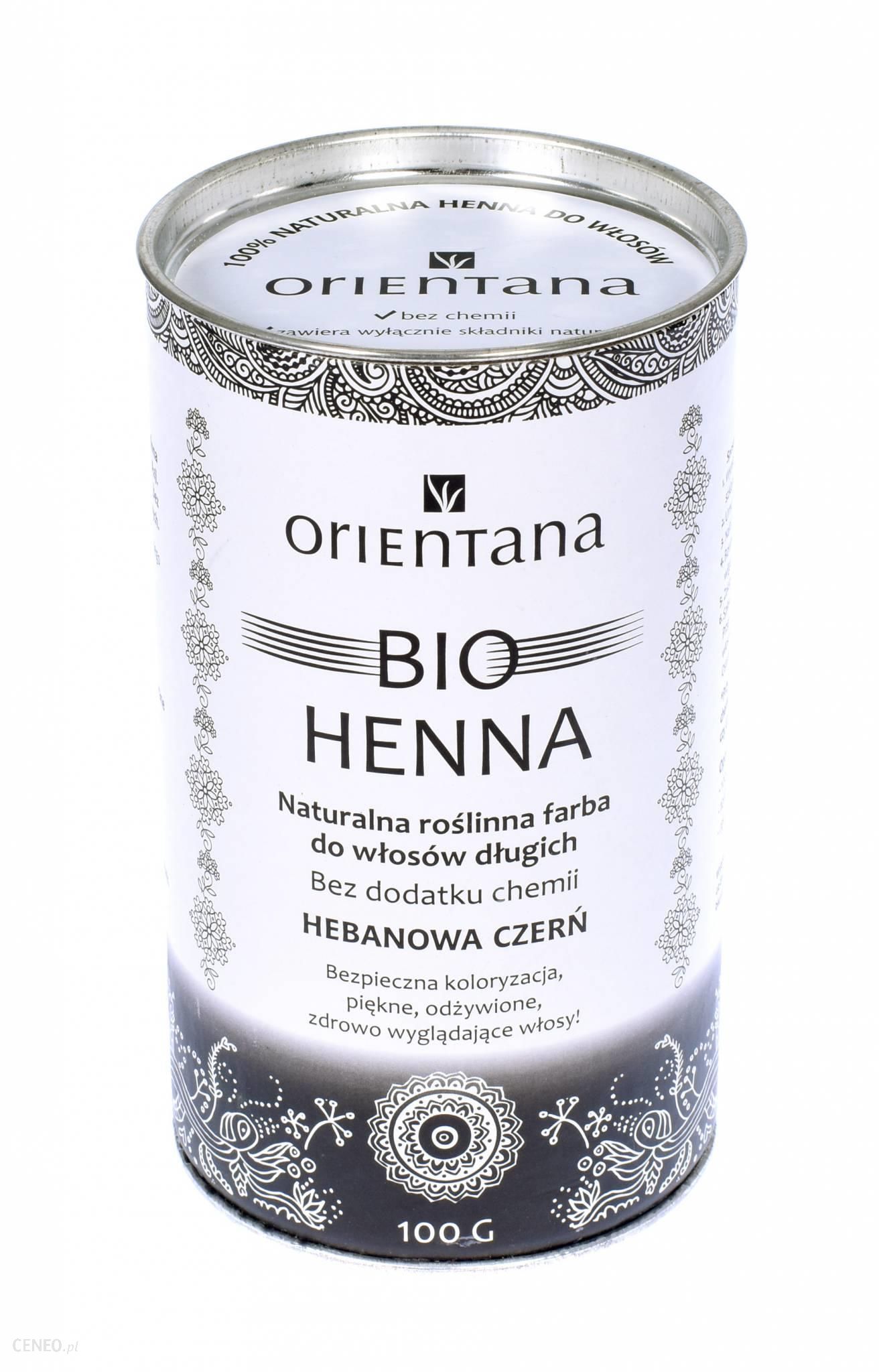 Orientana Bio Henna Hebanowa Czerń do Włosów Długich 100g