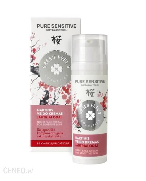 Pure Sensitive Night Face Cream krem na noc cera wrażliwa Sakura 50ml
