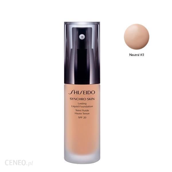 Shiseido Synchro Skin Lasting Liquid Foundation podkład w płynie SPF 20 Neutral 3 30ml