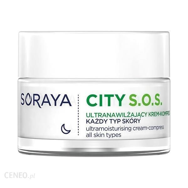 Soraya City SOS Ultranawilżający krem noc każdy typ skóry 50ml