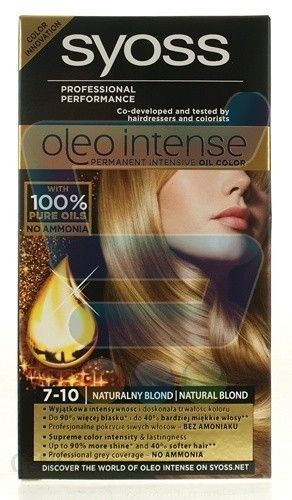 SYOSS Oleo Intense Farba do Włosów 7-10 Naturalny Blond