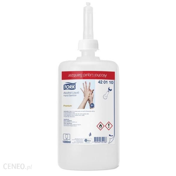 Tork alkoholowy preparat w płynie do higienicznej i chirurgicznej dezynfekcji rąk - środek biobójczy (420110) - 1000 ml