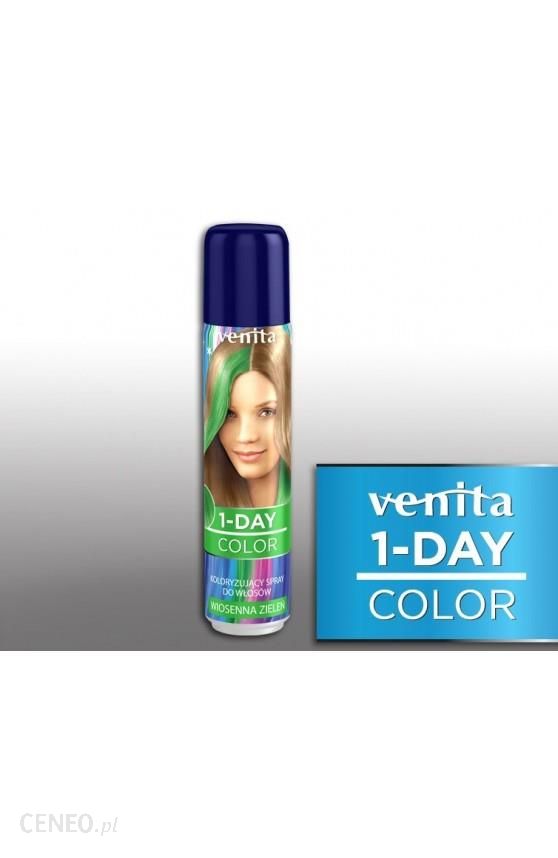Venita 1-Day Color Spray Spray Do Koloryzacji Włosów Jednodniowy Wiosenna Zieleń 50ml