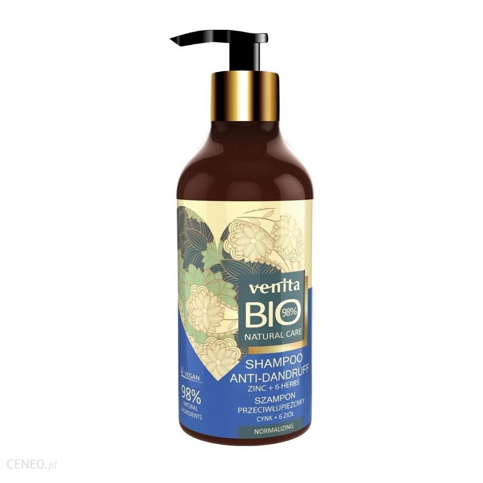 Venita Bio Natural Care Anti-Dandruff Shampoo szampon przeciwłupieżowy do włosów Cynk + 6 Ziół 400ml