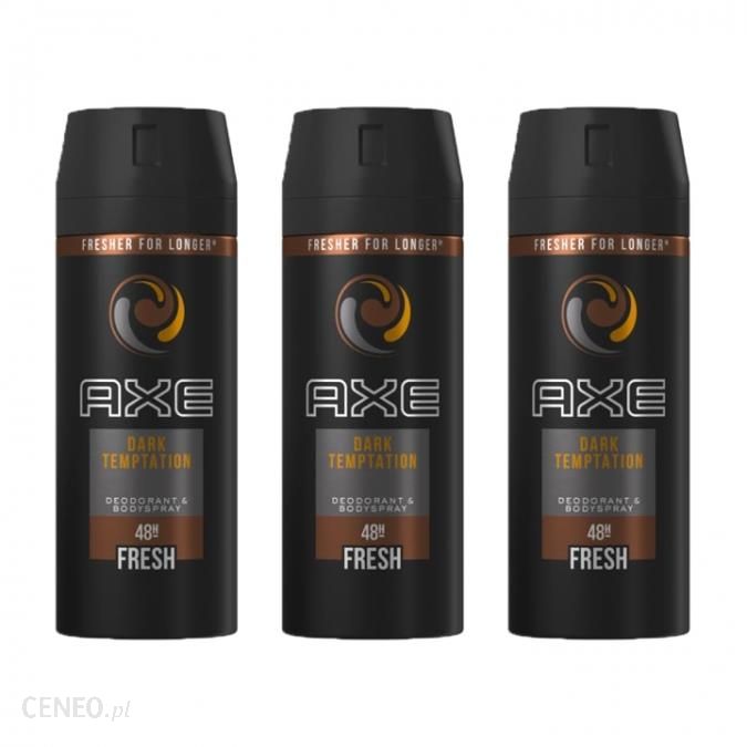 ZESTAW 3X AXE Dark Temptation Dezodorant w aerozolu dla mężczyzn 150 ml