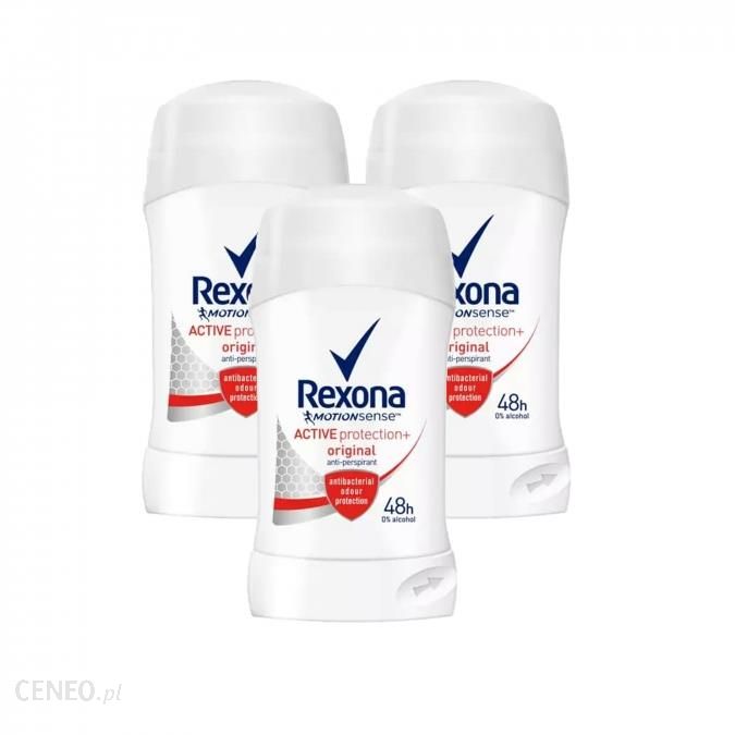 ZESTAW 3X REXONA Active Protection+ Original antyperspirant w sztyfcie dla kobiet 40 ml